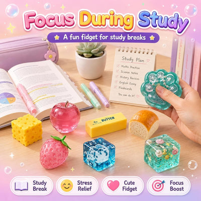 8-Piece Set Mystery Box, Blind Box Malt Sugar, Creative Slow-Return Squishy, Party Gift, 8 Stress Relief
